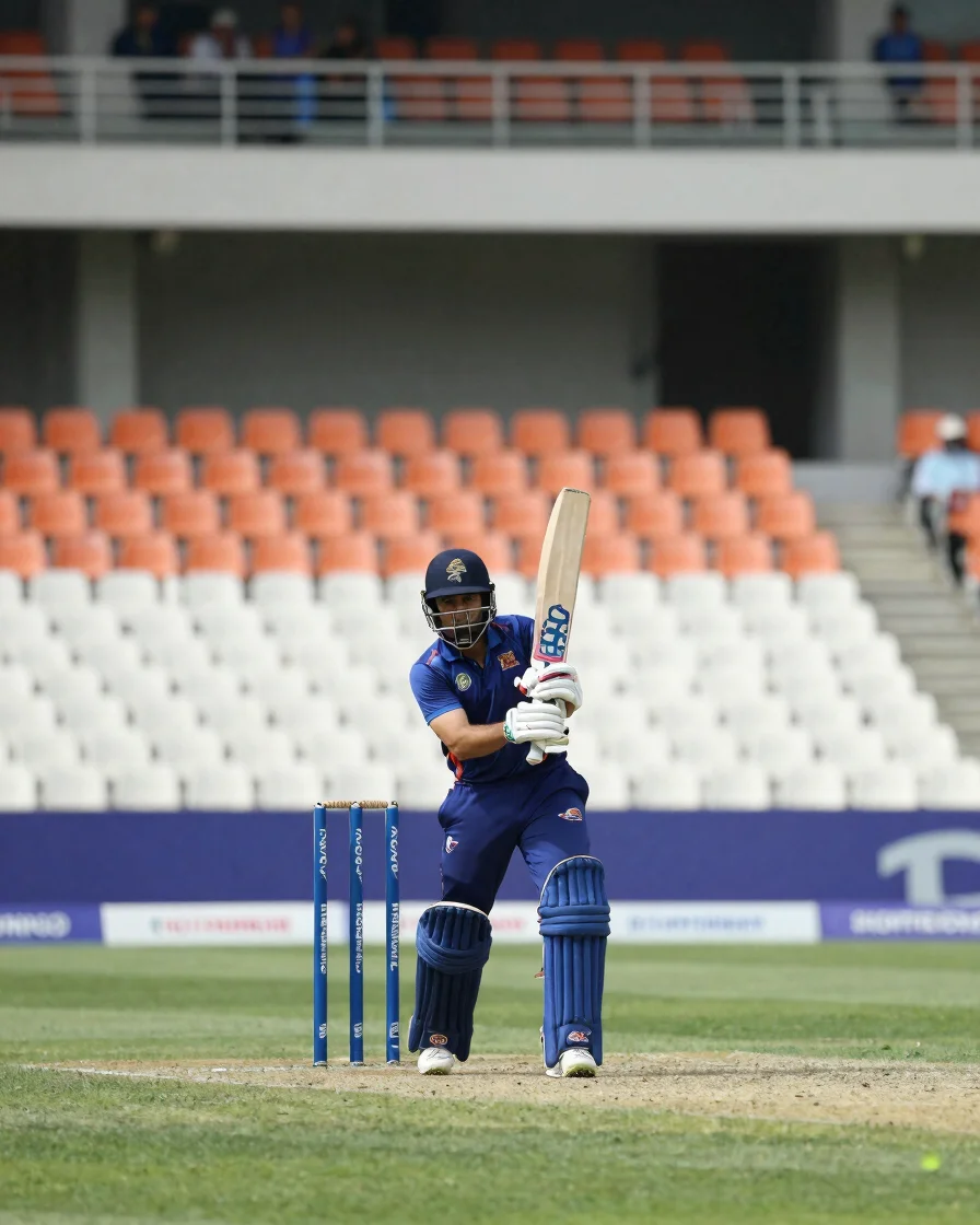 Wide ground view of a cricket stadium under natural match-day day